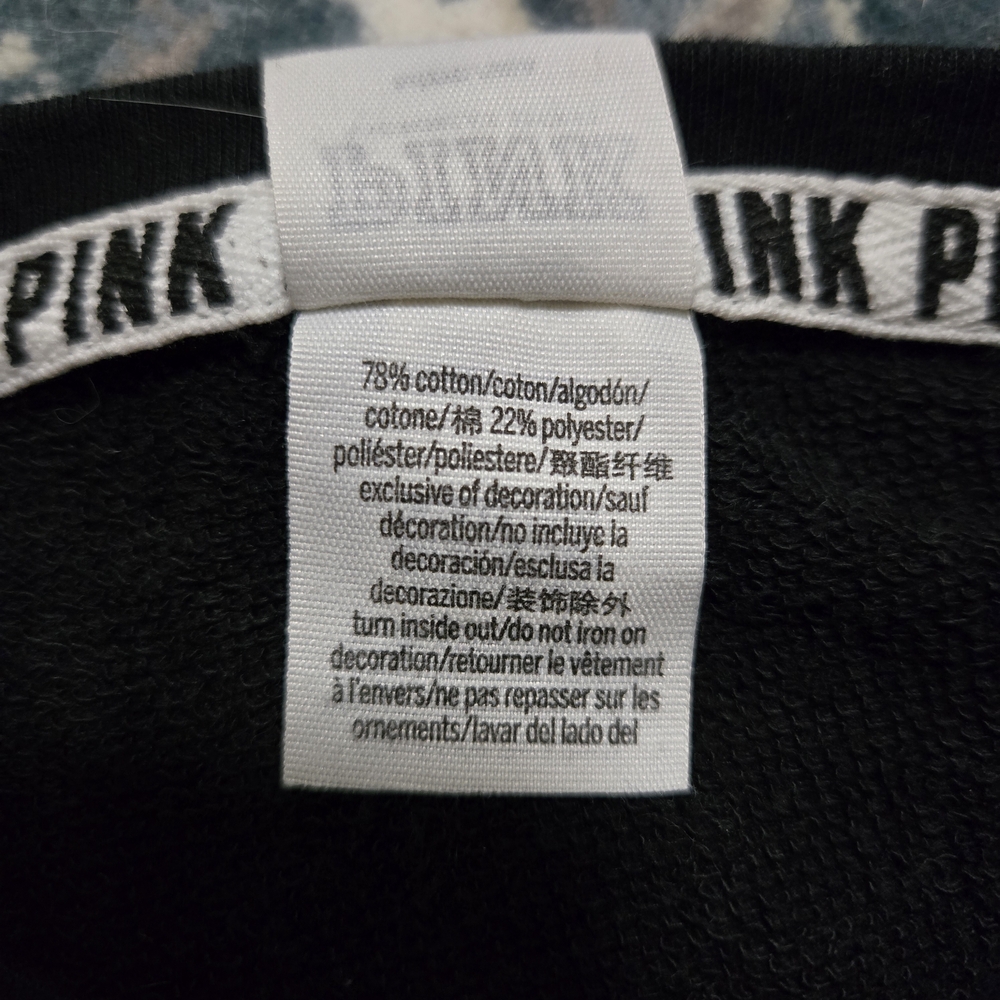 PINK Victoria's Secret Black Crewneck Sweatshirt - Picture 5 of 5